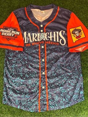MLB MiLB Manny Ramirez Albuquerque Isotopes Mariachis Jersey Home Run Derby Sz L